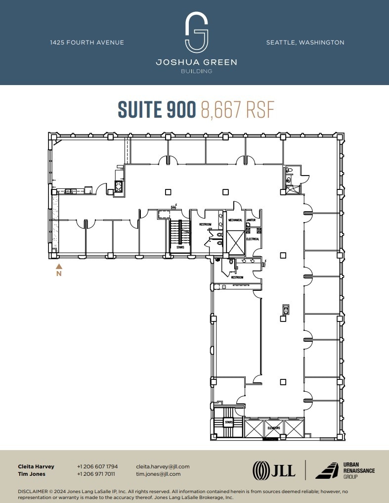 1425 4th Ave, Seattle, WA à louer Plan d’étage– Image 1 sur 1