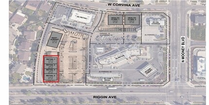 NWC Mooney & Riggin Ave, Visalia, CA à louer Plan de site– Image 2 sur 2