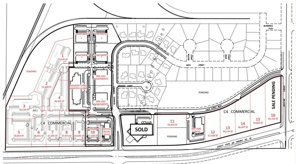 NEC Hwy 3 & CR-42, Rosemount, MN à vendre - Plan de site – Image 2 sur 4