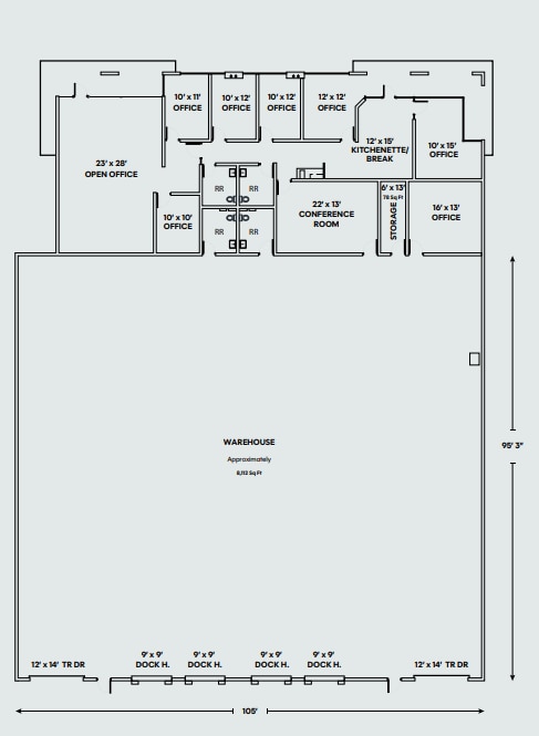 11870 Community Rd, Poway, CA à louer Plan d’étage– Image 1 sur 1