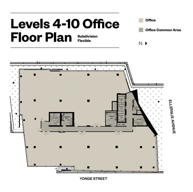 5250 Yonge St, Toronto, ON à louer Plan d’étage– Image 1 sur 1