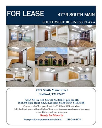 Plus de détails pour 4779-4781 S Main St, Stafford, TX - Bureau à louer