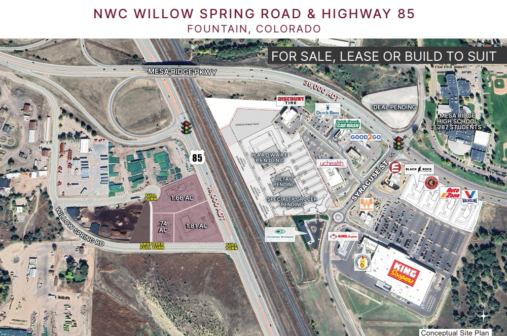 NWC WILLOW SPRING ROAD & HIGHWAY 85, Fountain, CO à louer Photo principale– Image 1 sur 2