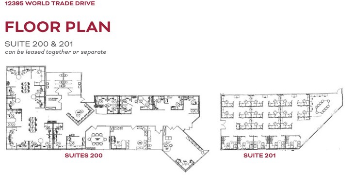 12395 World Trade Dr, San Diego, CA à louer Plan d’étage– Image 1 sur 1