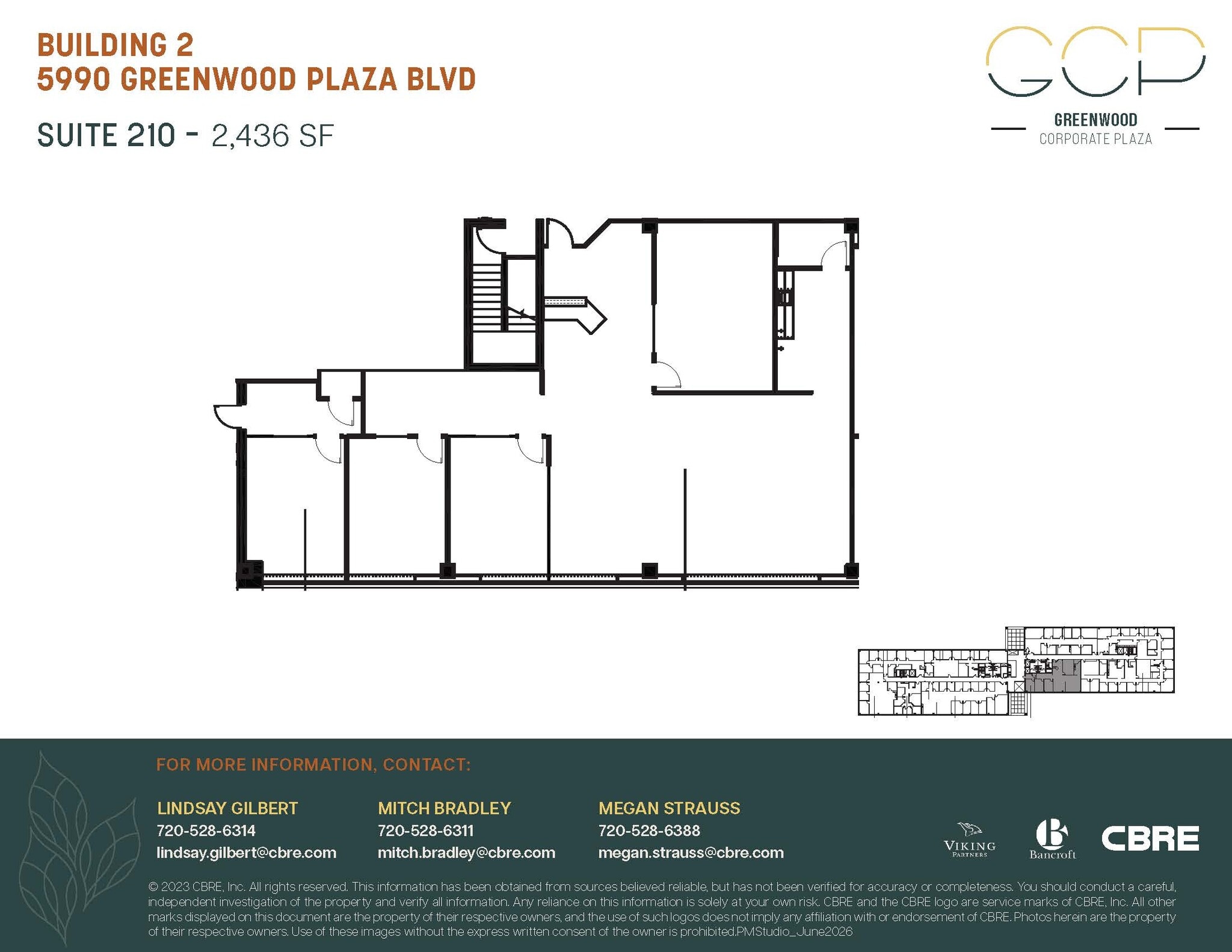 5990 Greenwood Plaza Blvd, Greenwood Village, CO à louer Plan d’étage– Image 1 sur 1
