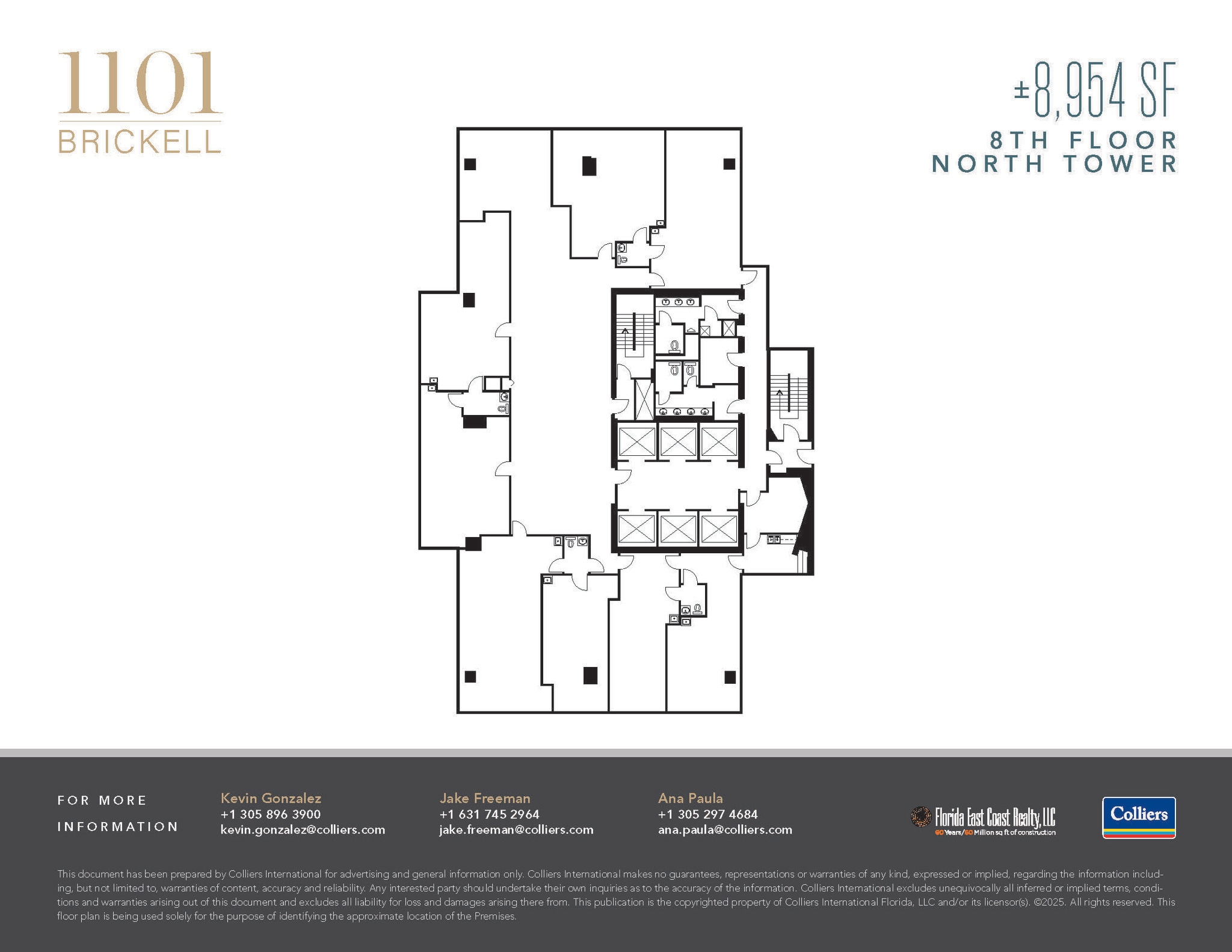 1101 Brickell Ave, Miami, FL à louer Plan d’étage– Image 1 sur 2