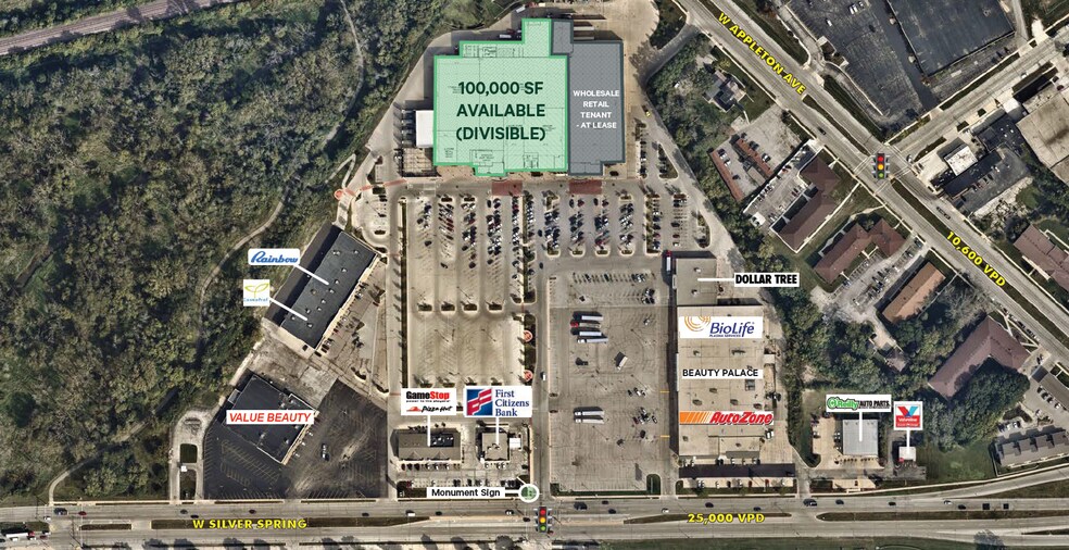 10330 W Silver Spring Dr, Milwaukee, WI à louer - Photo de l’immeuble – Image 2 sur 5