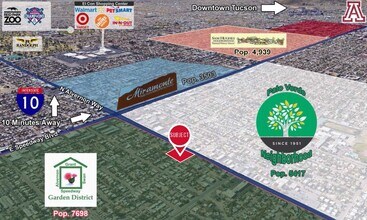 SEC Lee & Alvernon Way, Tucson, AZ - Vue aérienne  vue de carte