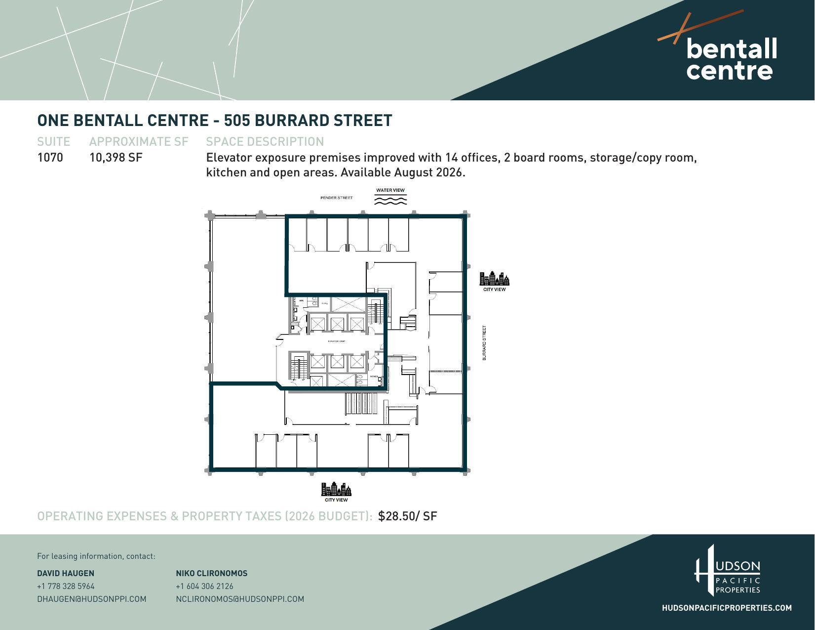 505 Burrard St, Vancouver, BC à louer Plan d’étage– Image 1 sur 1