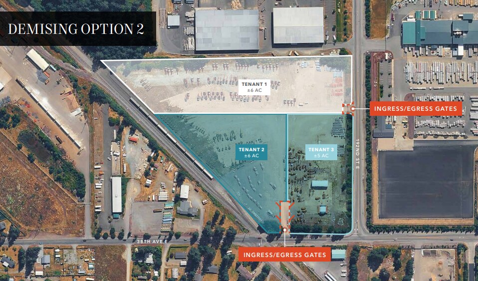 19111-19200 38th Ave E, Tacoma, WA à louer - Plan de site – Image 2 sur 3