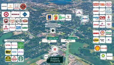 6116 Northwest Hwy, Crystal Lake, IL - Vue aérienne  vue de carte