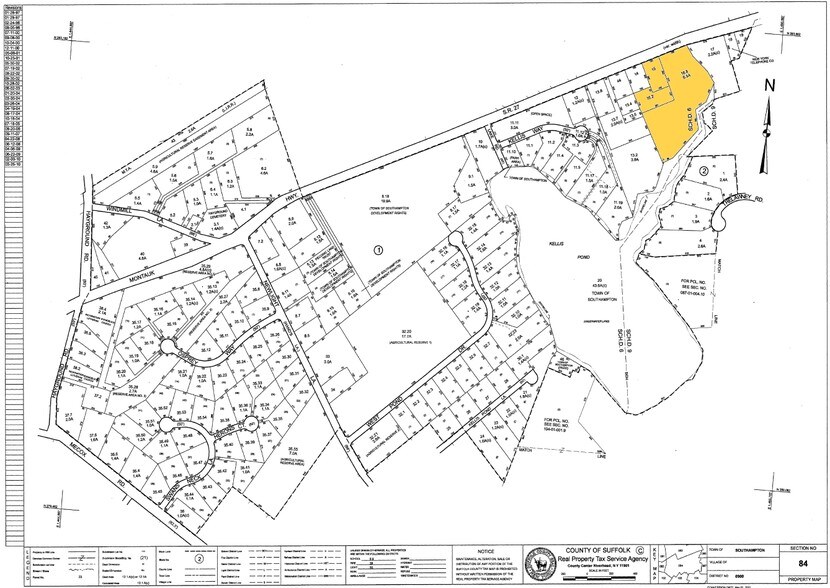 2045-2071 Montauk Hwy, Bridgehampton, NY à louer - Plan cadastral – Image 2 sur 2