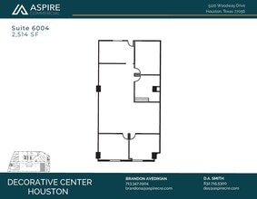 5120 Woodway Dr, Houston, TX à louer Plan d’étage– Image 1 sur 7