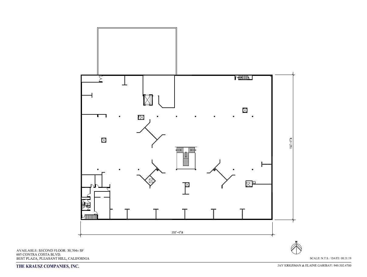 685 Contra Costa Blvd, Pleasant Hill, CA à louer Plan d’étage– Image 1 sur 1