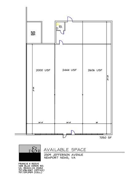 2305 Jefferson Ave, Newport News, VA à louer - Plan d’étage – Image 2 sur 4