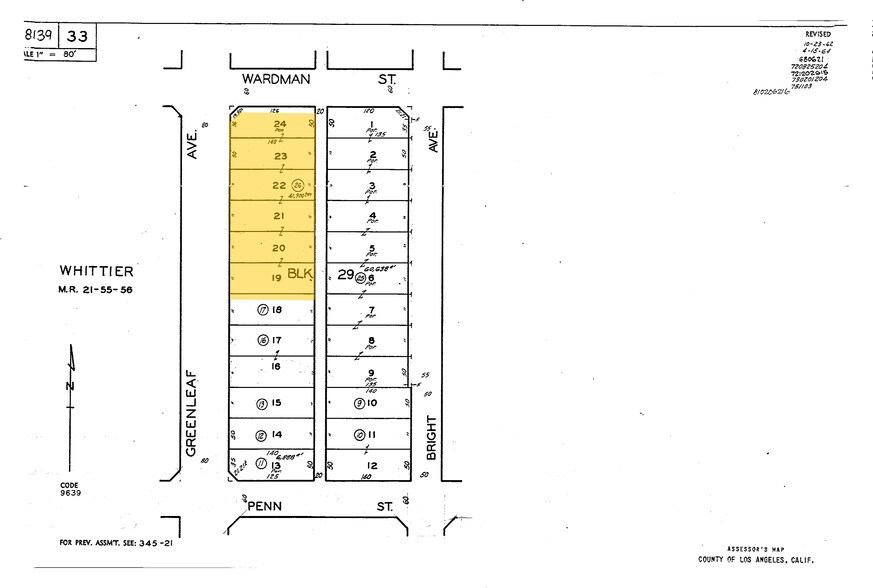 7200-7202 Greenleaf Ave, Whittier, CA à vendre - Plan cadastral – Image 3 sur 30