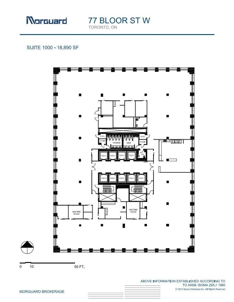 77 Bloor St W, Toronto, ON à louer Plan d’étage– Image 1 sur 1
