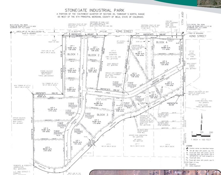 42nd St, Evans, CO à vendre - Plan cadastral – Image 2 sur 4