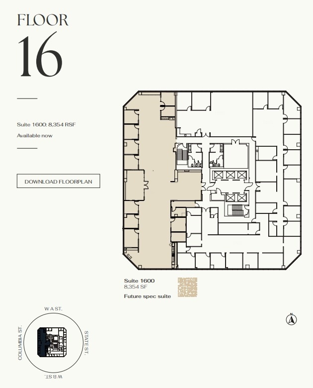 401 W A St, San Diego, CA à louer Plan d’étage– Image 1 sur 1