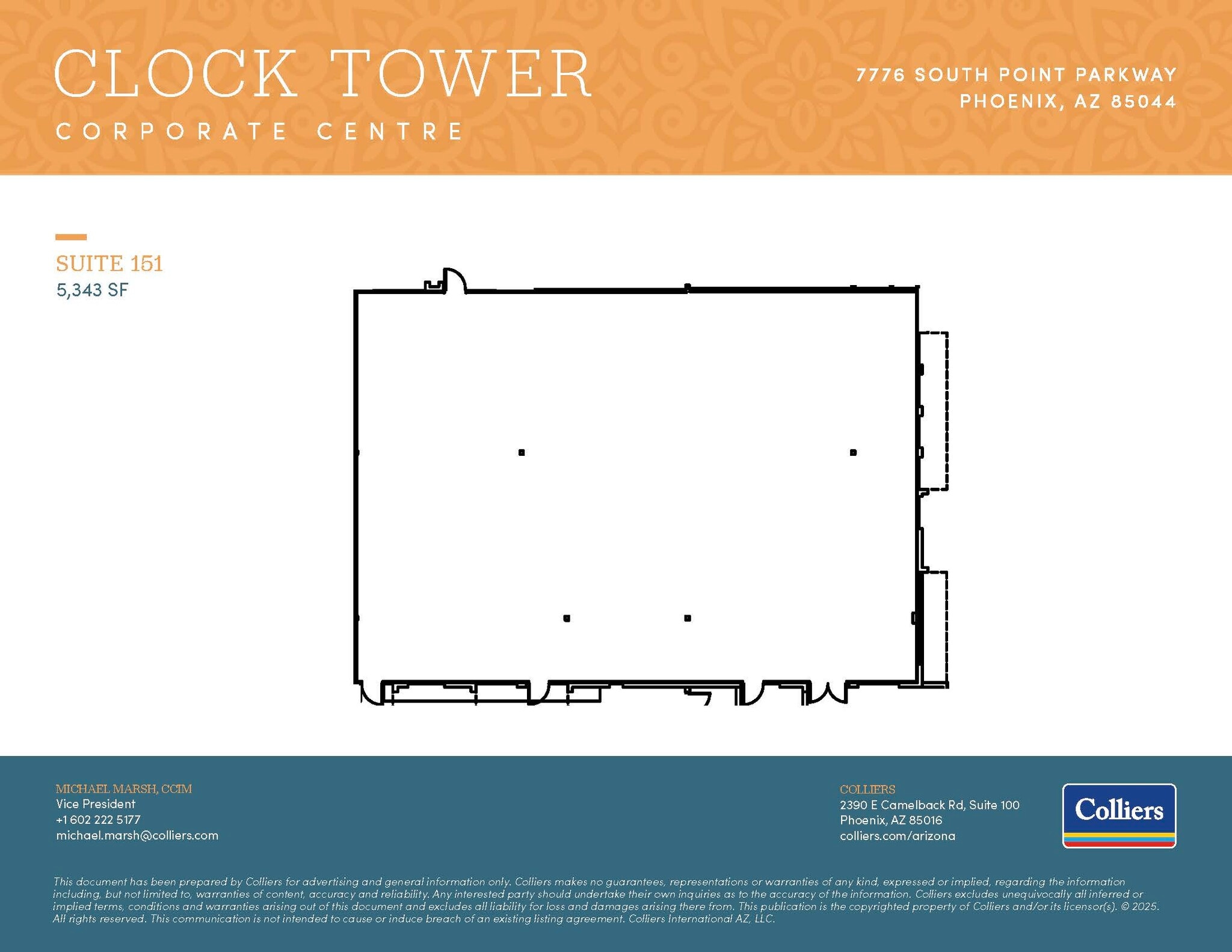 7776 S Pointe Pky W, Phoenix, AZ à louer Plan d’étage– Image 1 sur 1