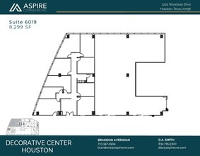 5120 Woodway Dr, Houston, TX à louer Plan d’étage– Image 1 sur 5