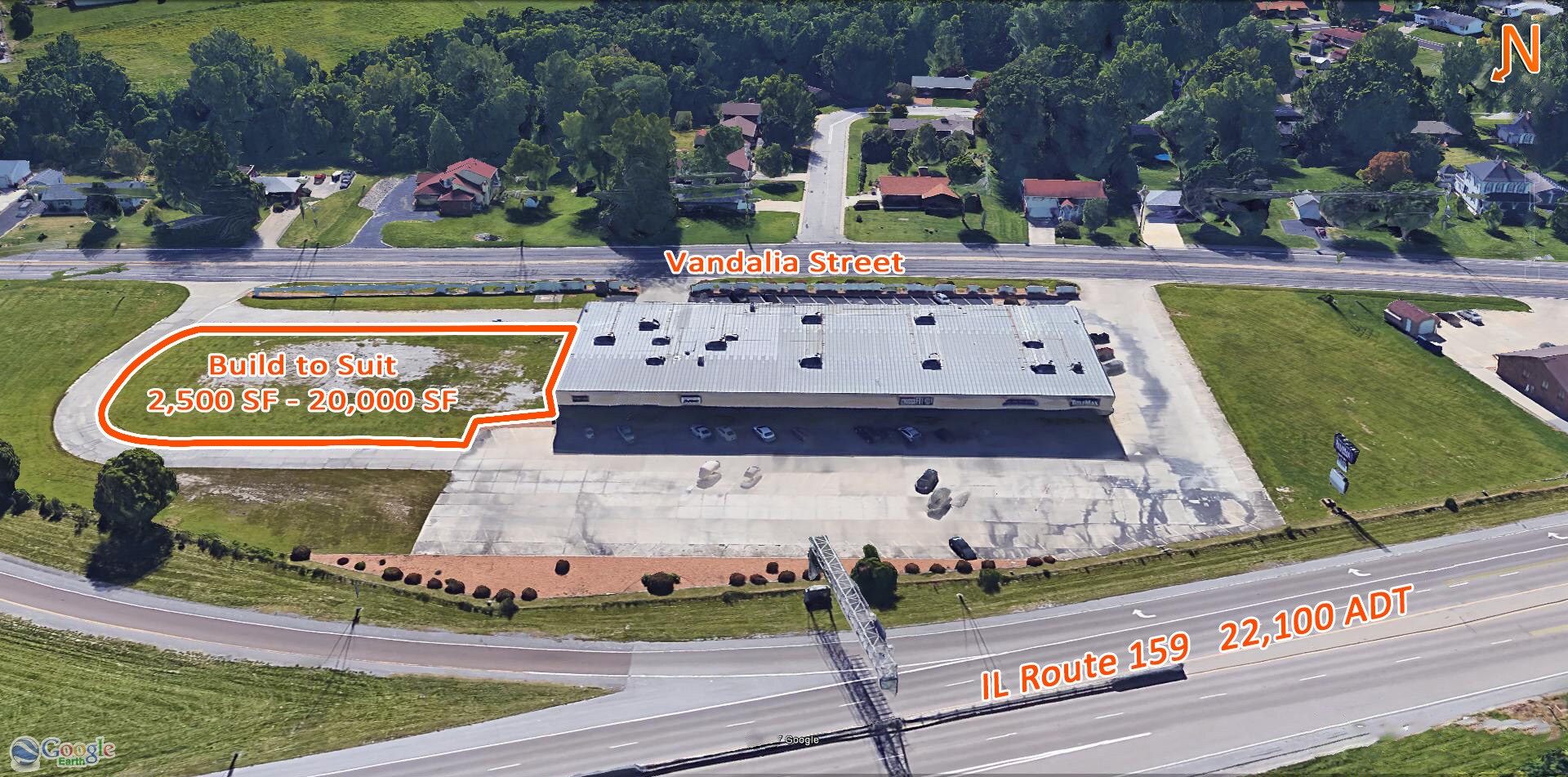 2549 Vandalia St, Maryville, IL à louer Photo de l’immeuble– Image 1 sur 4