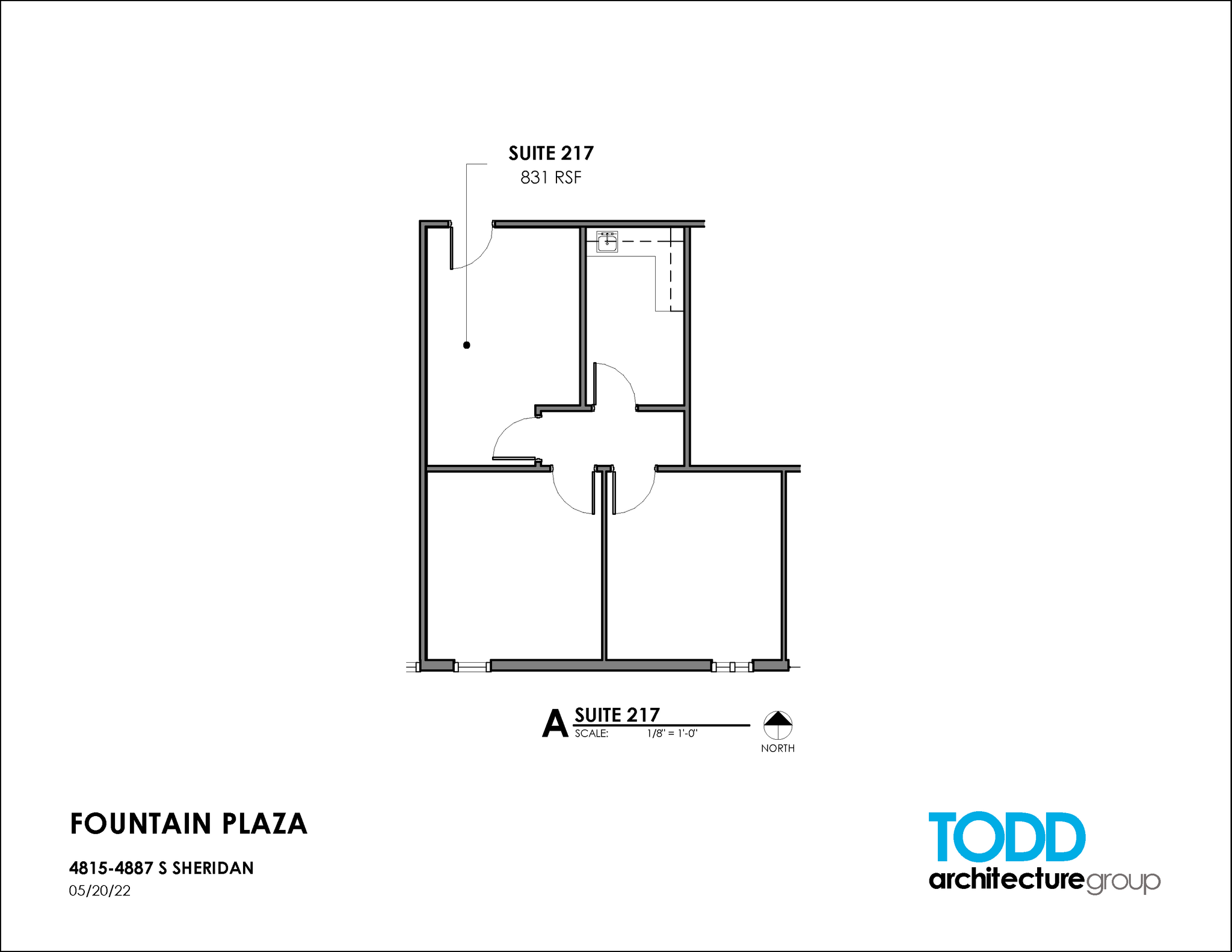 4815-4821 S Sheridan Rd, Tulsa, OK à louer Plan d’étage– Image 1 sur 2