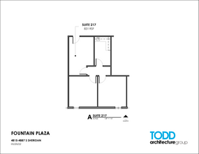 4815-4821 S Sheridan Rd, Tulsa, OK à louer Plan d’étage– Image 1 sur 2
