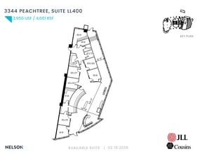 3344 Peachtree Rd NE, Atlanta, GA à louer Plan d’étage– Image 1 sur 1