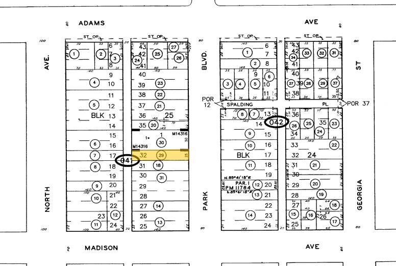 4636 Park Blvd, San Diego, CA à vendre - Plan cadastral – Image 3 sur 3