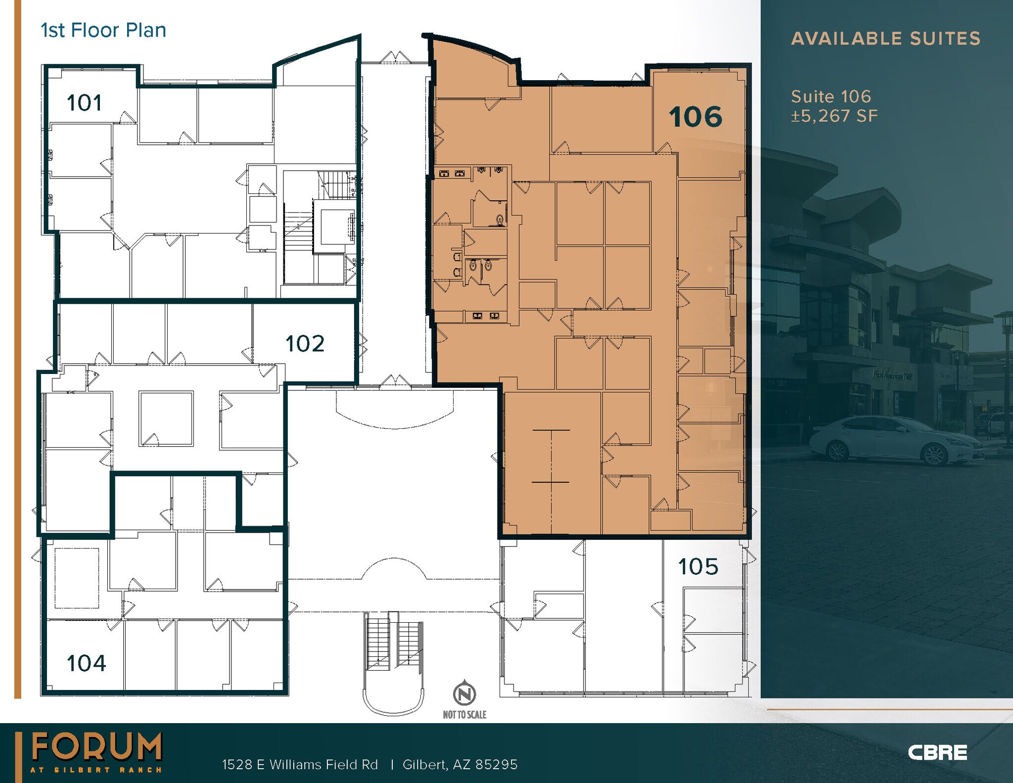 1482 E Williams Field Rd, Gilbert, AZ à louer Plan d’étage– Image 1 sur 1