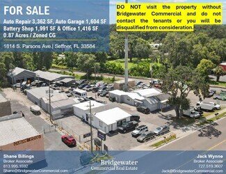 Plus de détails pour 1814 S Parsons Ave, Seffner, FL - Local commercial à vendre
