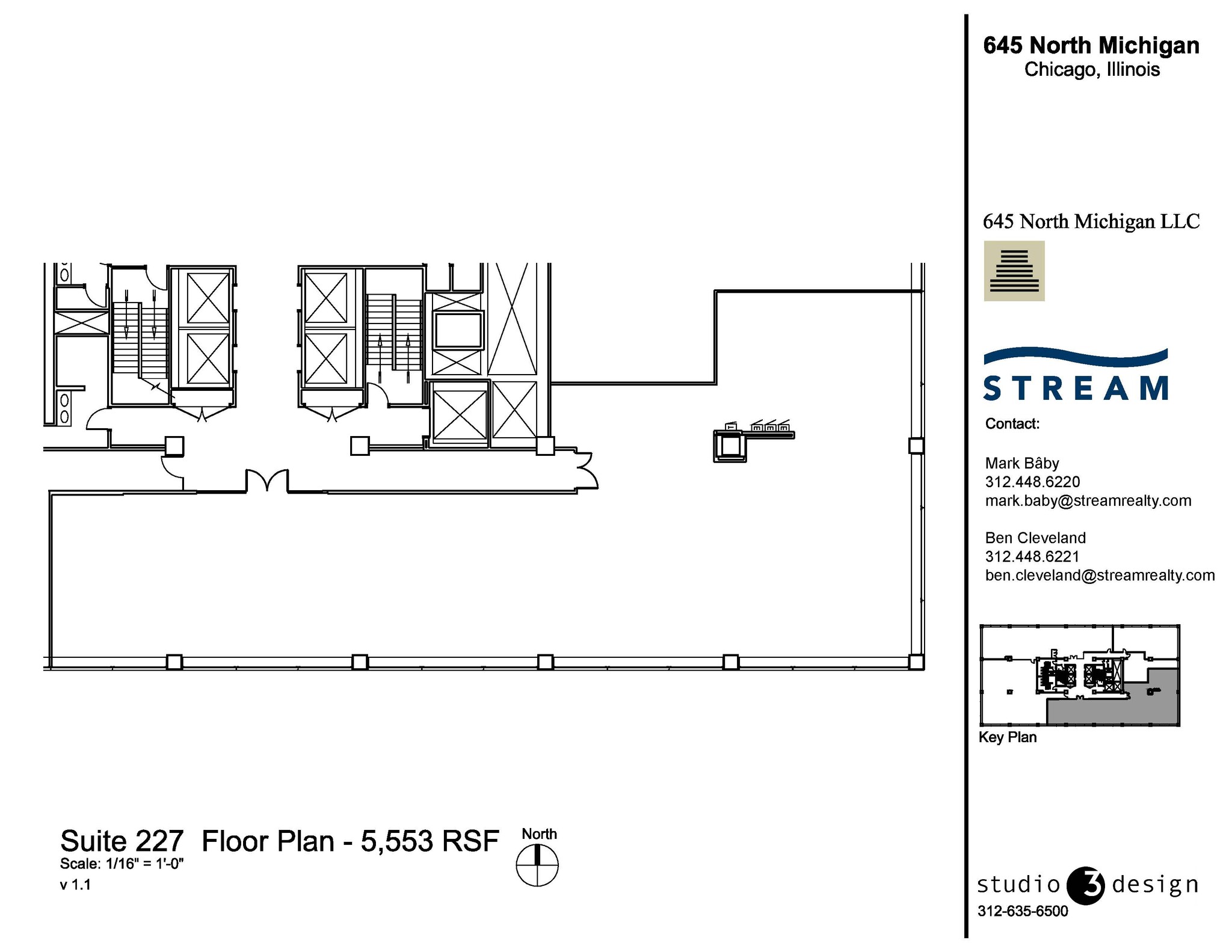 645 N Michigan Ave, Chicago, IL à louer Plan d’étage– Image 1 sur 1