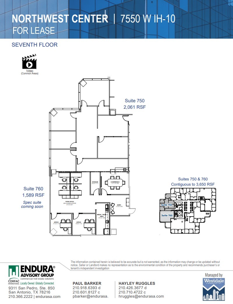 7550 IH-10 W, San Antonio, TX à louer Plan d’étage– Image 1 sur 1