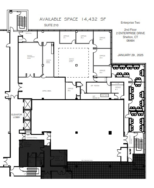 2 Enterprise Dr, Shelton, CT à louer Plan d’étage– Image 1 sur 1