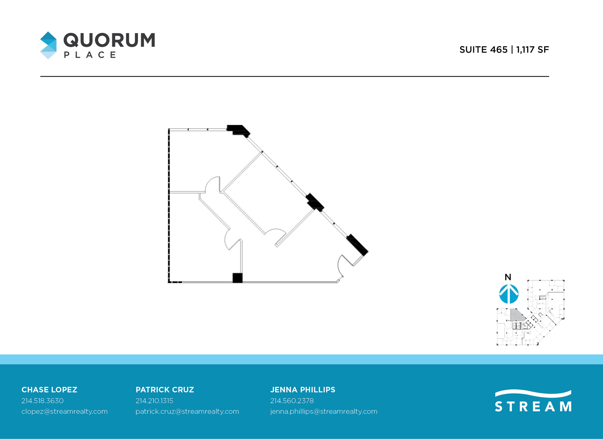 14901 Quorum Dr, Dallas, TX à louer Plan d’étage– Image 1 sur 1