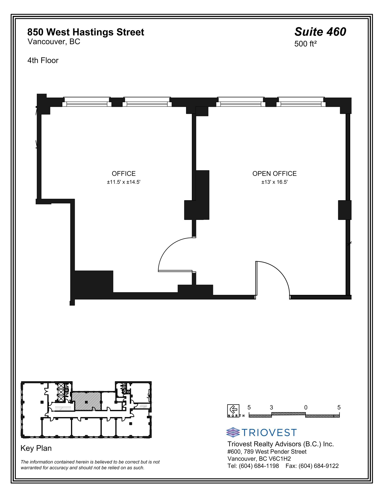 850 W Hastings St, Vancouver, BC à louer Plan de site– Image 1 sur 2