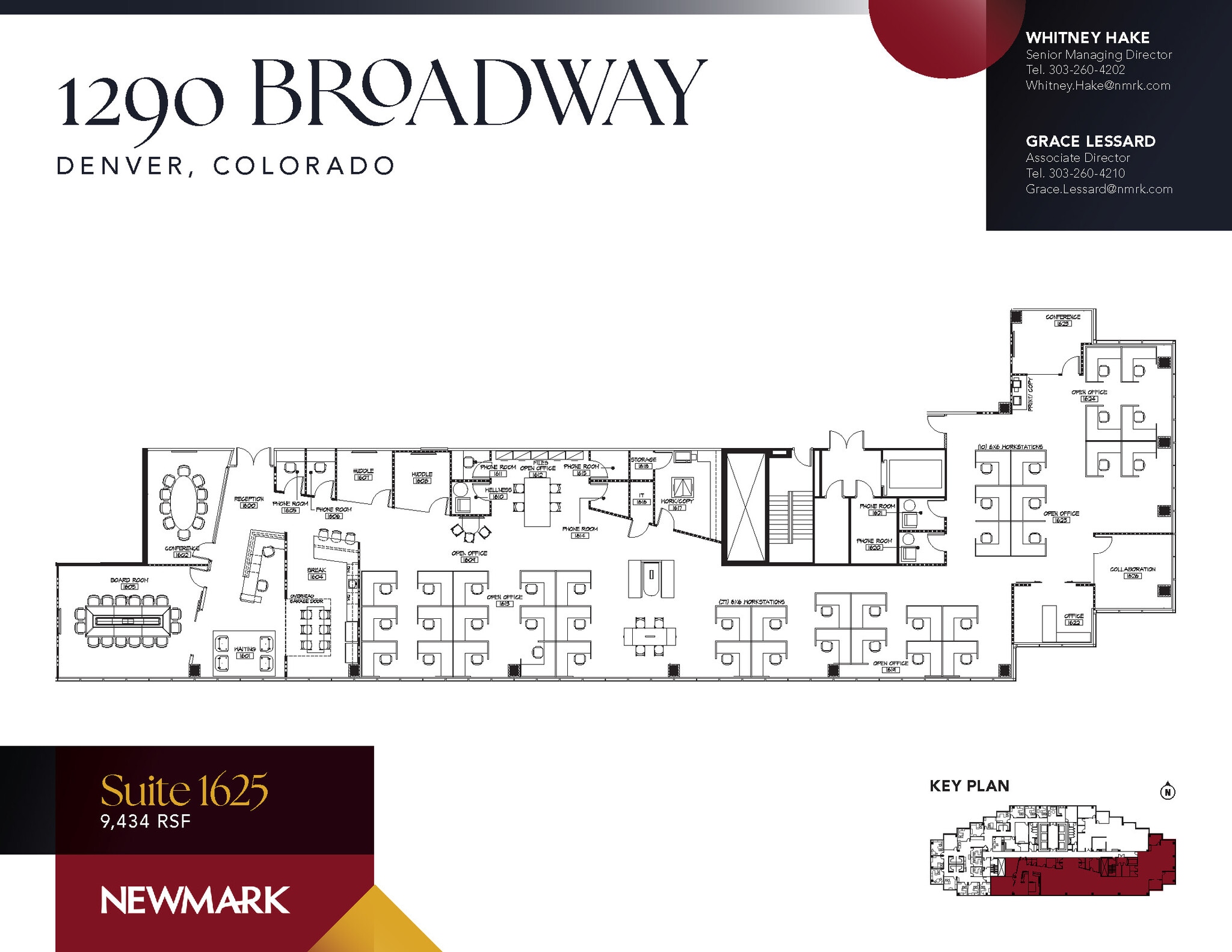 1290 Broadway, Denver, CO à louer Plan d’étage– Image 1 sur 1
