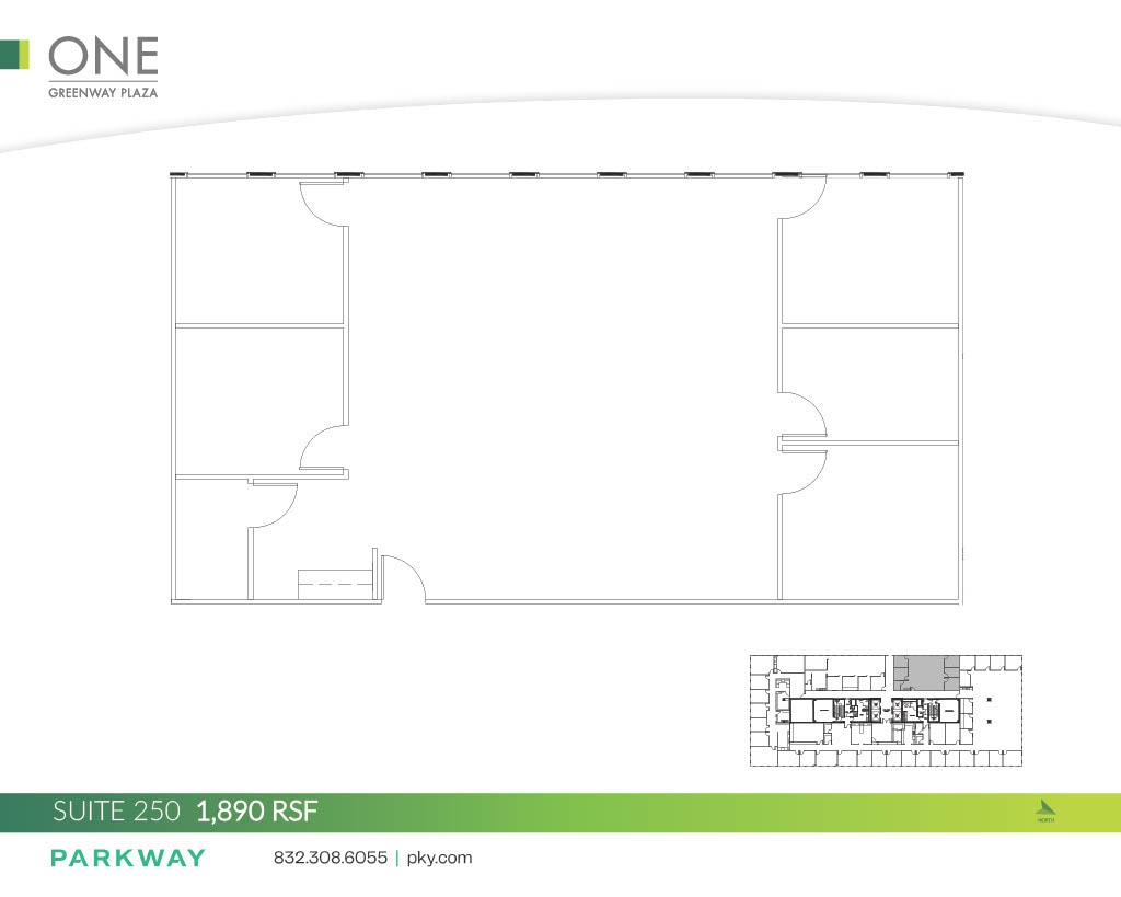 1 Greenway Plz, Houston, TX à louer Plan d’étage– Image 1 sur 2