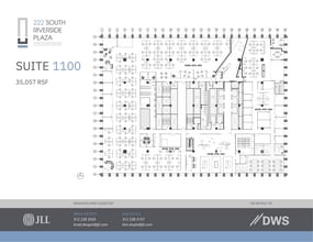 222 S Riverside Plz, Chicago, IL à louer Plan d’étage– Image 1 sur 8