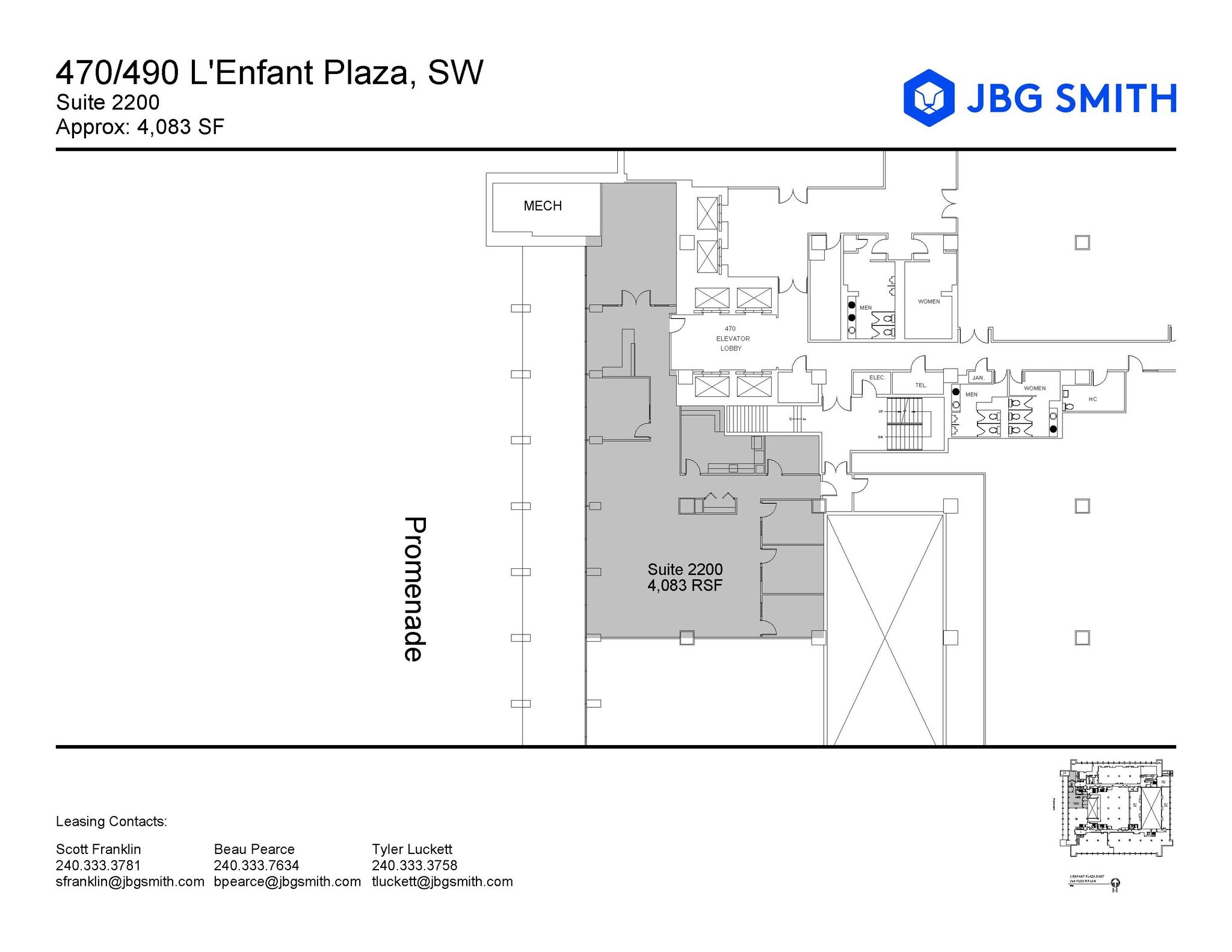 470-490 L'Enfant Plz SW, Washington, DC à louer Plan d’étage– Image 1 sur 1