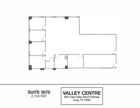 9901 E Valley Ranch Pky, Irving, TX à louer Plan d’étage– Image 1 sur 5