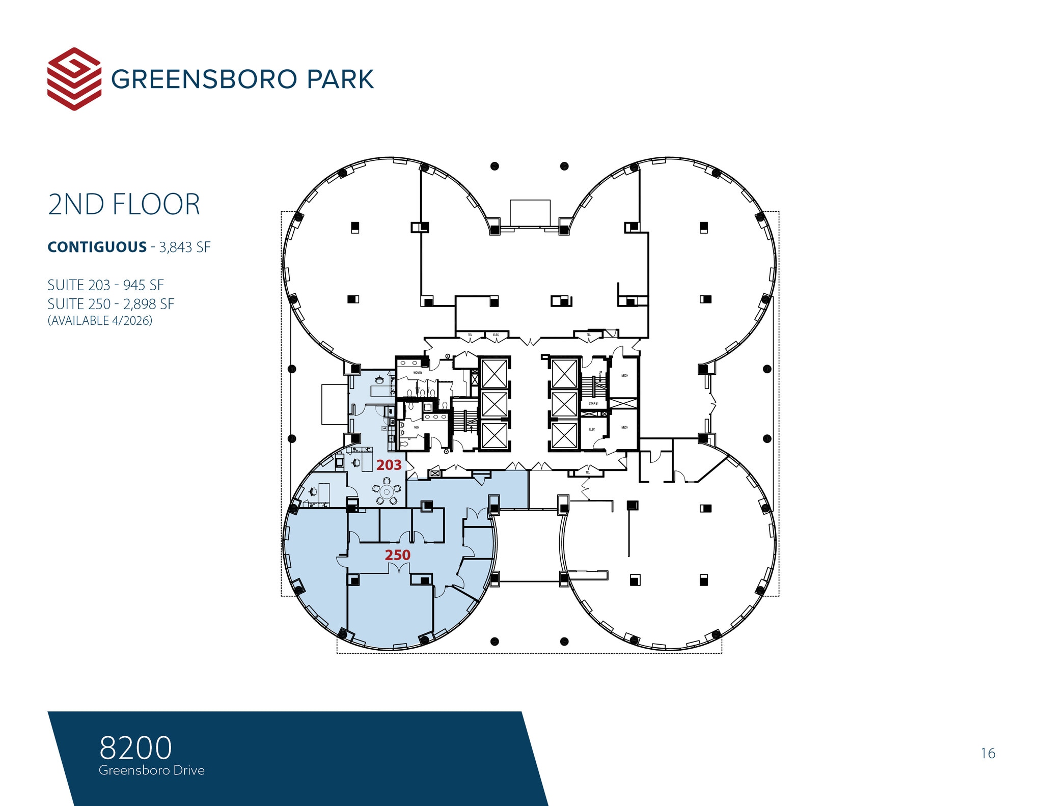 8180-8200 Greensboro Dr, McLean, VA à louer Plan d’étage– Image 1 sur 1