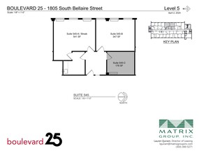 1805 S Bellaire St, Denver, CO à louer Plan de site– Image 1 sur 2