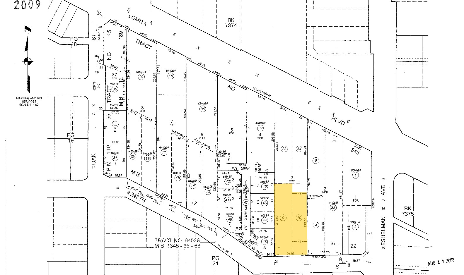 2020 Lomita Blvd, Lomita, CA à louer Plan cadastral– Image 1 sur 2