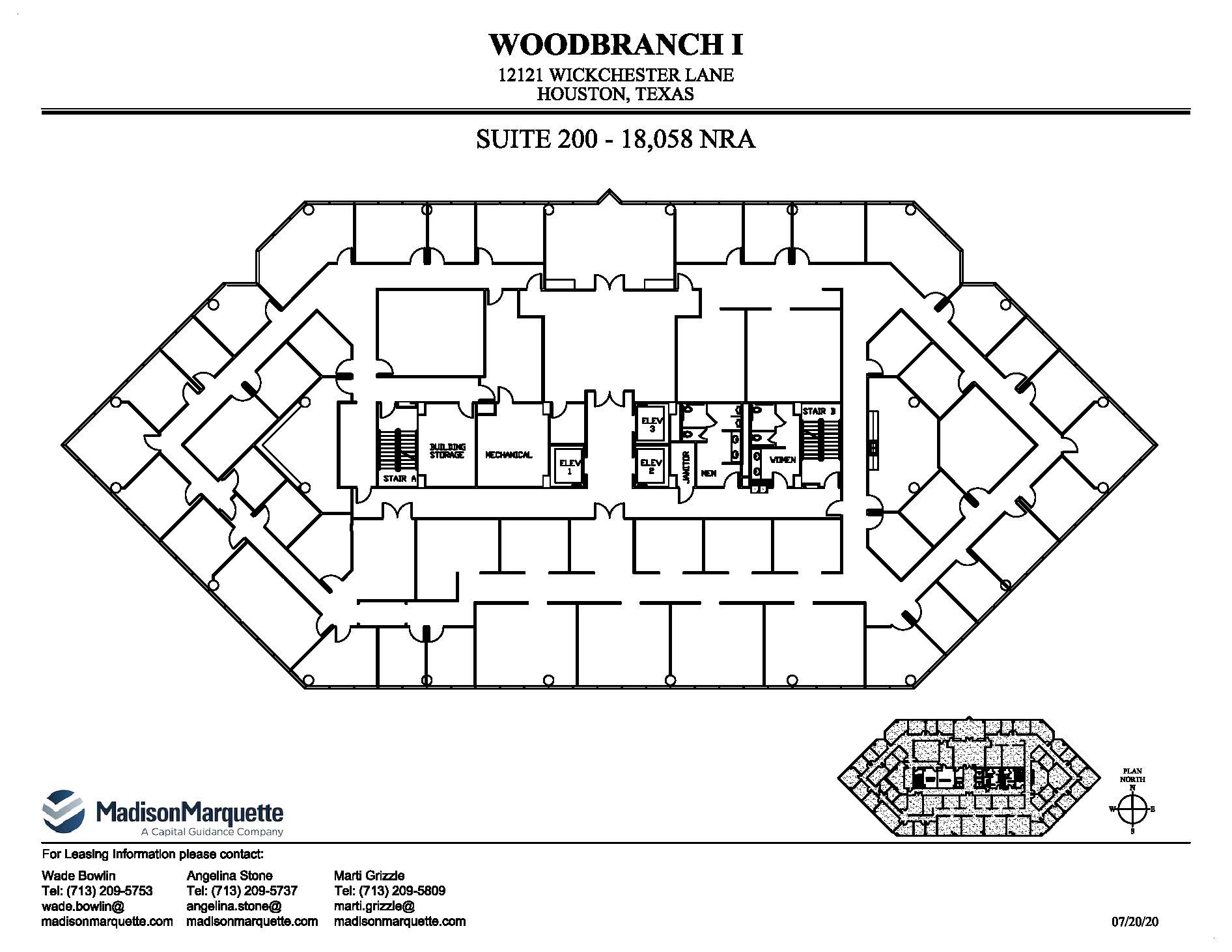 12121 Wickchester Ln, Houston, TX à louer Plan d’étage– Image 1 sur 1