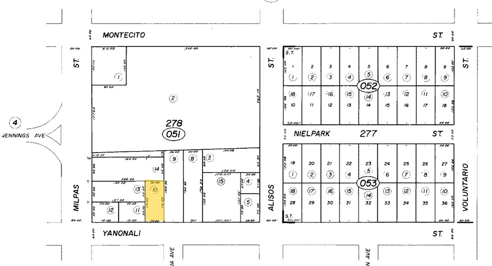 915 E Yanonali St, Santa Barbara, CA à louer - Plan cadastral – Image 1 sur 1