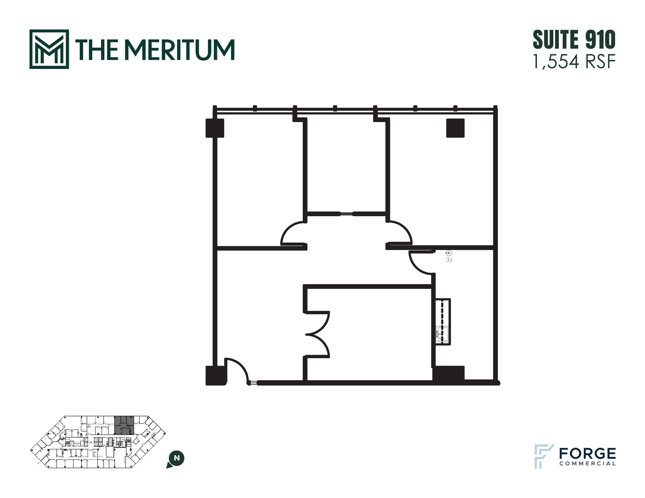 12221 Merit Dr, Dallas, TX à louer Plan d’étage– Image 1 sur 1