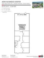 2601-2621 Aero Dr, Grand Prairie, TX à louer Plan d’étage– Image 1 sur 1