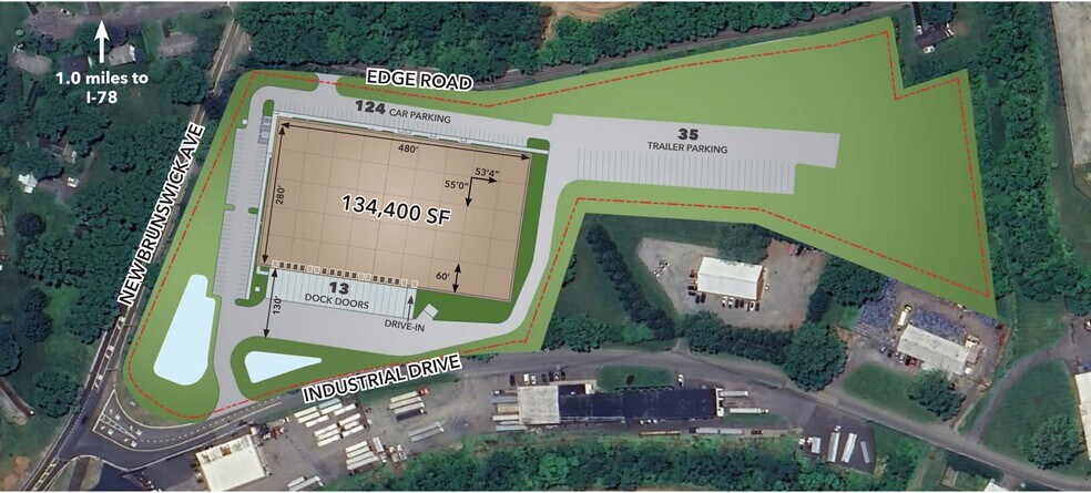 910 New Brunswick Ave, Alpha, NJ à louer - Plan de site – Image 3 sur 3